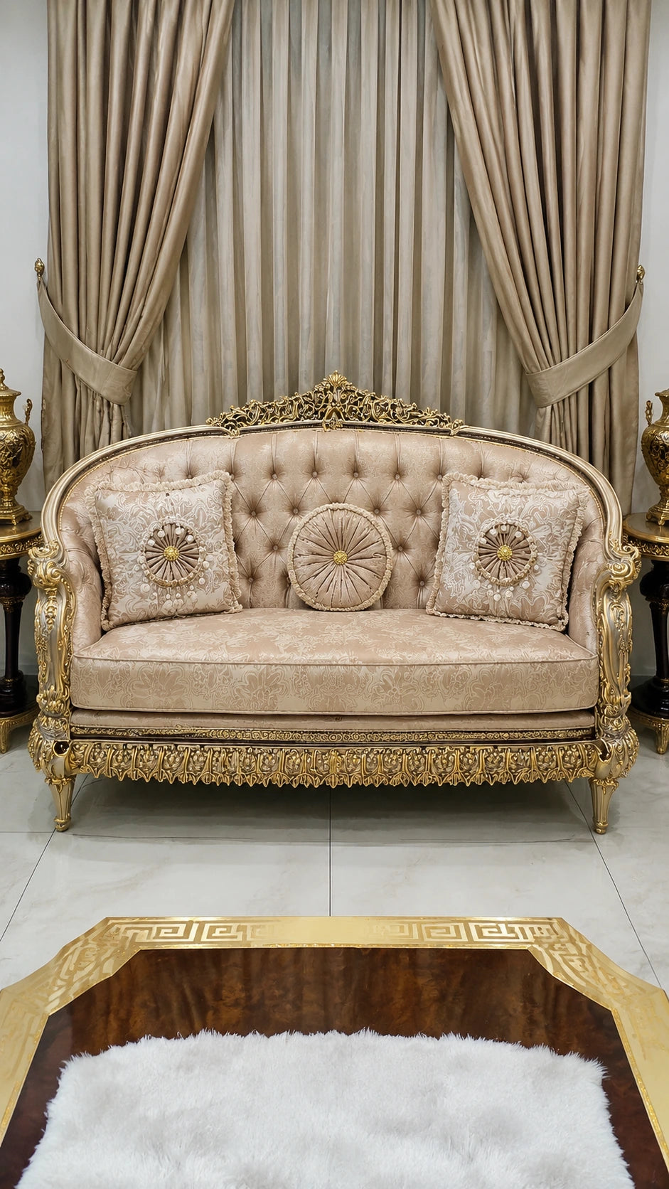 Ornate Headboard Excellence: Where Luxury Meets Timeless Design