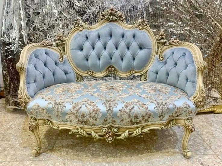 Premium Cream Fabric Tufted Sofa Set | Luxury Gold Wedding Lounge Seating Furniture