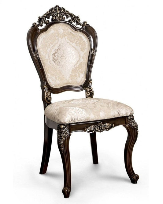 👑 Classic Victorian Dining Chairs (Pair) | Premium Dark Walnut &amp; Antique Silver Chairs 👑
