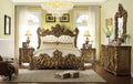 chiniot Olimpos Classic Bedroom Set Luxurious Gold Carved Bed