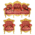 Complete Antique White Victorian Sofa Set | Luxury European Style Wedding Lounge Furniture