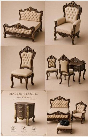 Exquisite Royal Palace Antique Gold Bed Set – Ultra-High Imperial Carved Crown with Deep Maroon Tufted Luxury Velvet