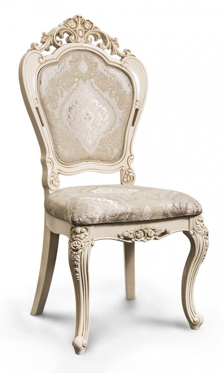 👑 Luxury Victorian Accent Chairs (Pair) | Premium Off-White &amp; Gold Bedroom Chairs 👑